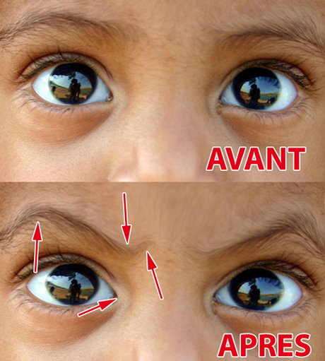 transfromation des yeux